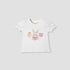 Juniors Printed T-shirt with Puff Sleeves - White / 12-18 mths