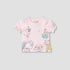 Juniors Printed T-shirt with Puff Sleeves - Pink / 12-18 mths