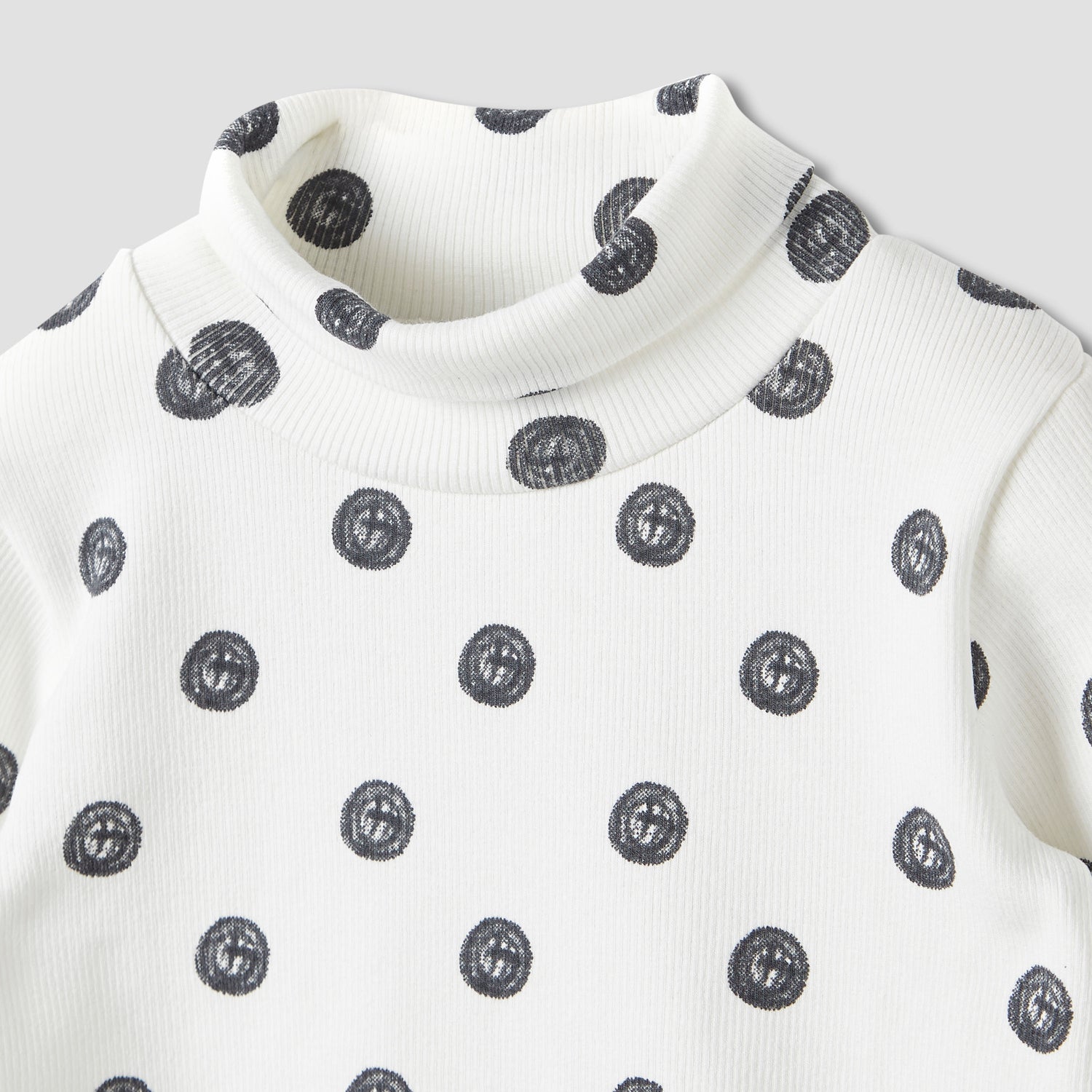 Juniors Bow Detail T-shirt with Turtleneck and Long Sleeves - Set of 2