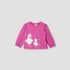 Juniors Printed T-shirt with Long Sleeves - Pink / 12-18 mths