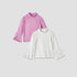 Juniors Bow Detail T-shirt with Turtleneck and Long Sleeves - Set of 2 - Multicolour / 12-18 mths