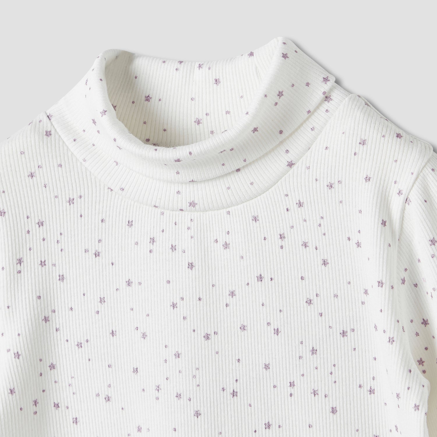 Juniors Bow Detail T-shirt with Turtleneck and Long Sleeves - Set of 2