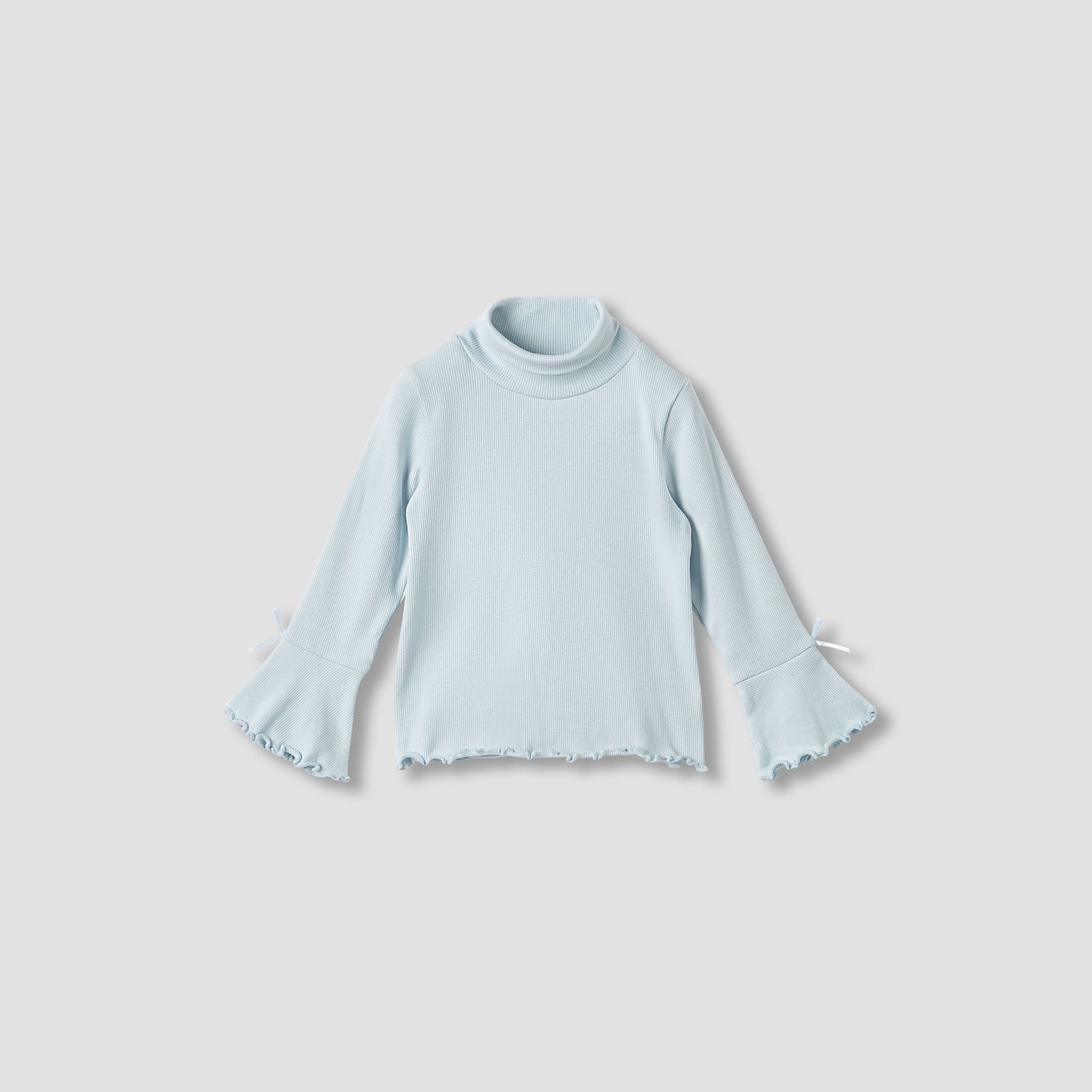 Juniors Bow Detail Top with Turtleneck and Long Sleeves - Set of 2