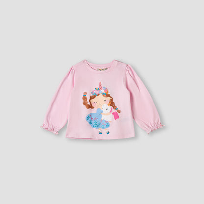 Juniors Unicorn Print T-shirt