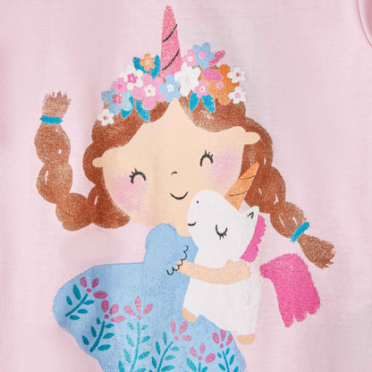 Juniors Unicorn Print T-shirt