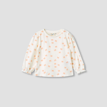 Juniors Girls Round Neck T-shirt - Cotton - Long Sleeves
