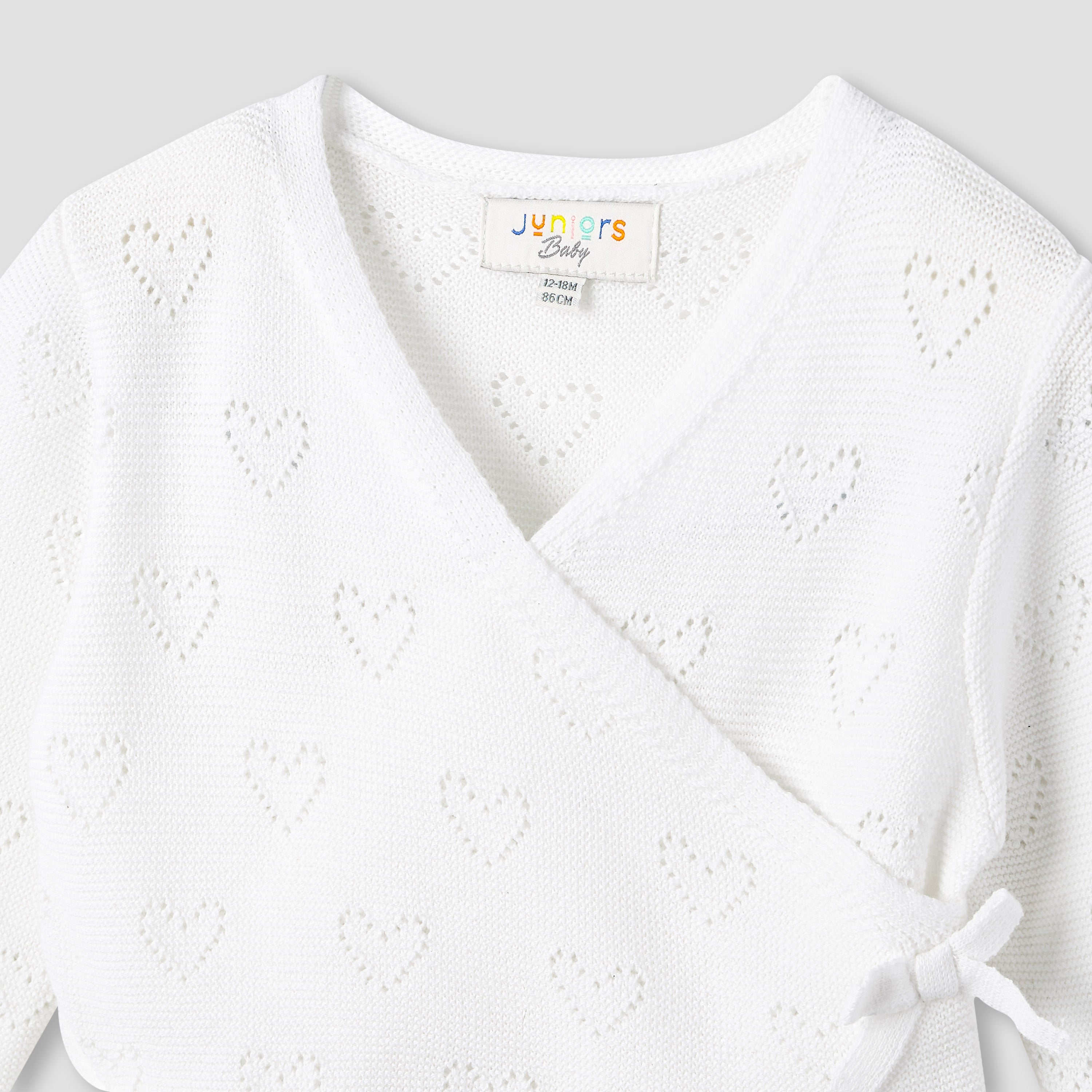 Juniors Textured V-neck Dress and Tights Set