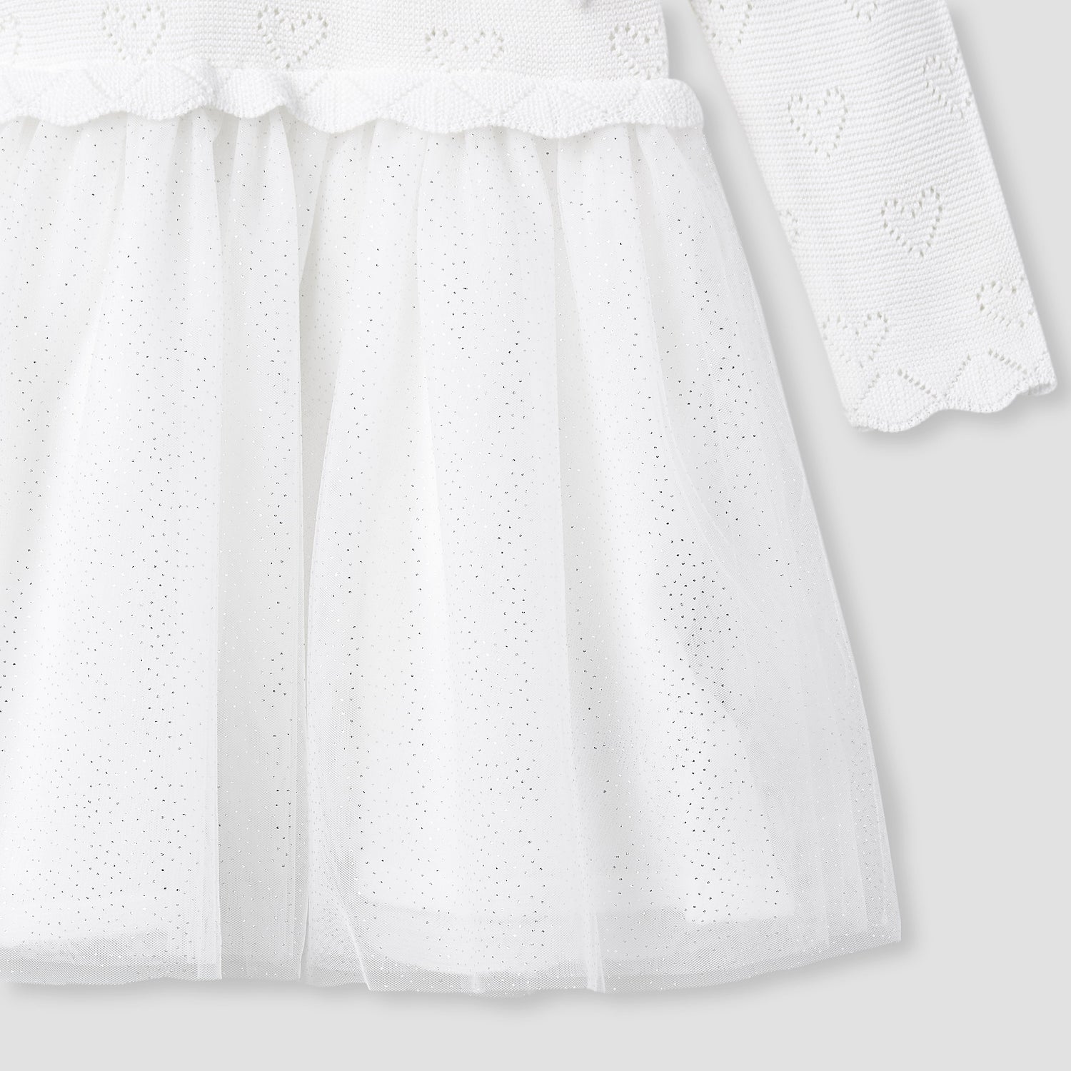 Juniors Textured V-neck Dress and Tights Set