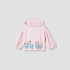Juniors Floral Print Hooded Sweatshirt with Long Sleeves