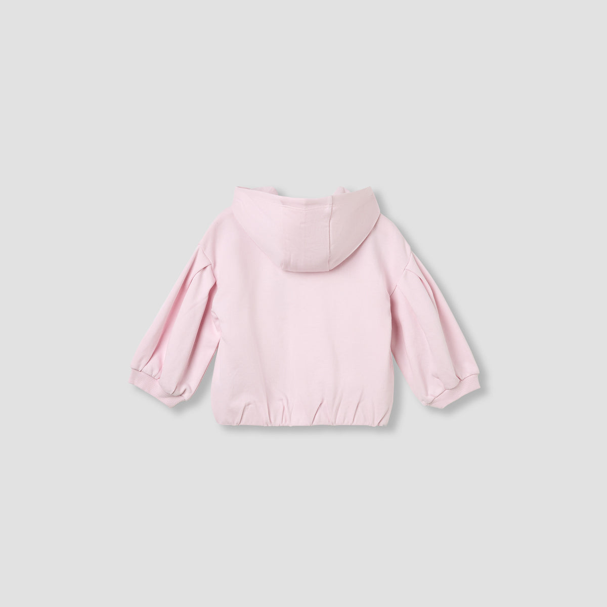 Juniors Floral Print Hooded Sweatshirt with Long Sleeves