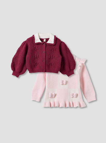 Juniors 2-Piece Cardigan and Sweater Set-baby-girls-clothing-setsandcoords-image-1