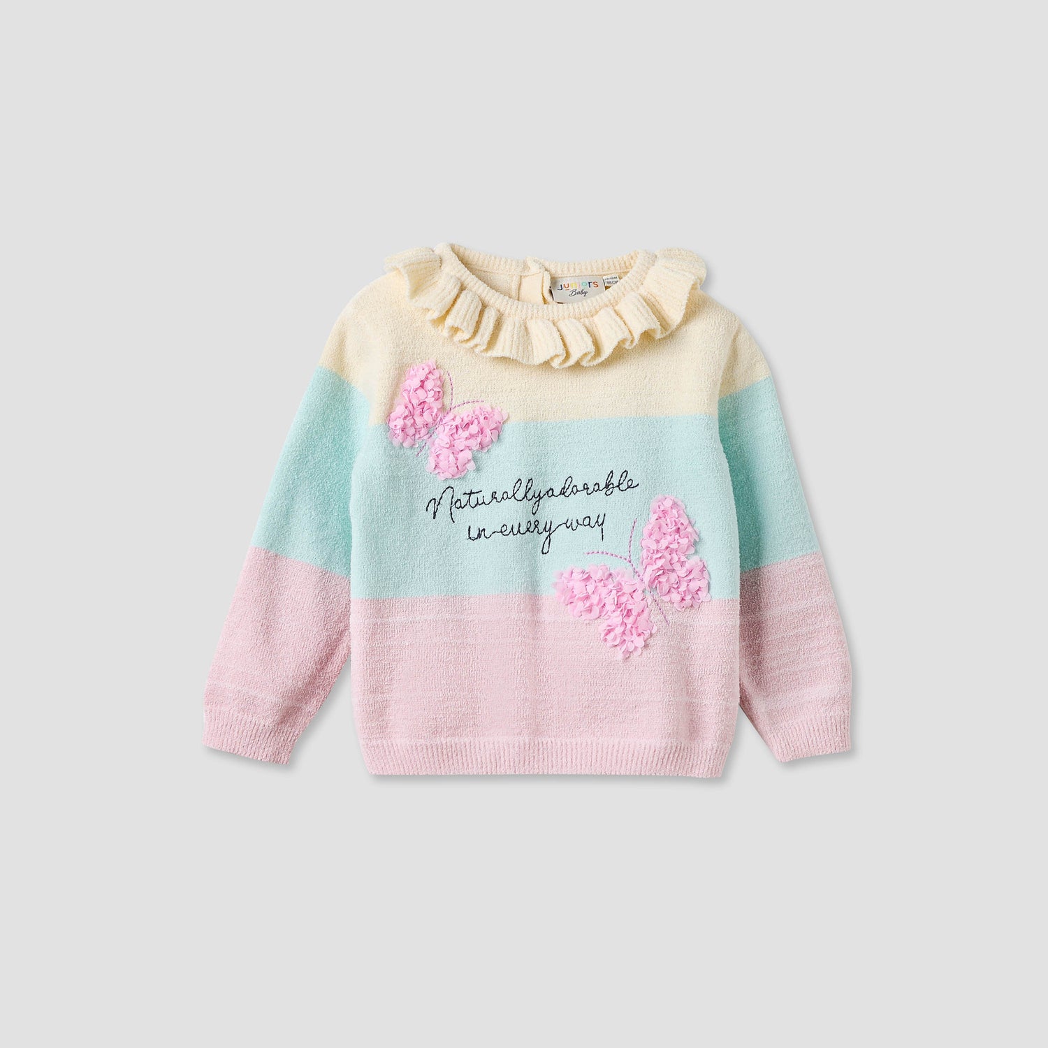 Juniors Striped Sweater and Pants Set