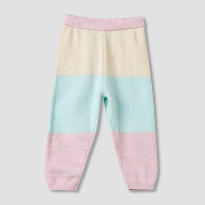 Juniors Striped Sweater and Pants Set