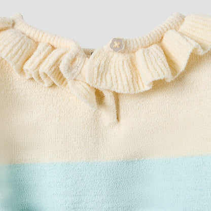 Juniors Striped Sweater and Pants Set
