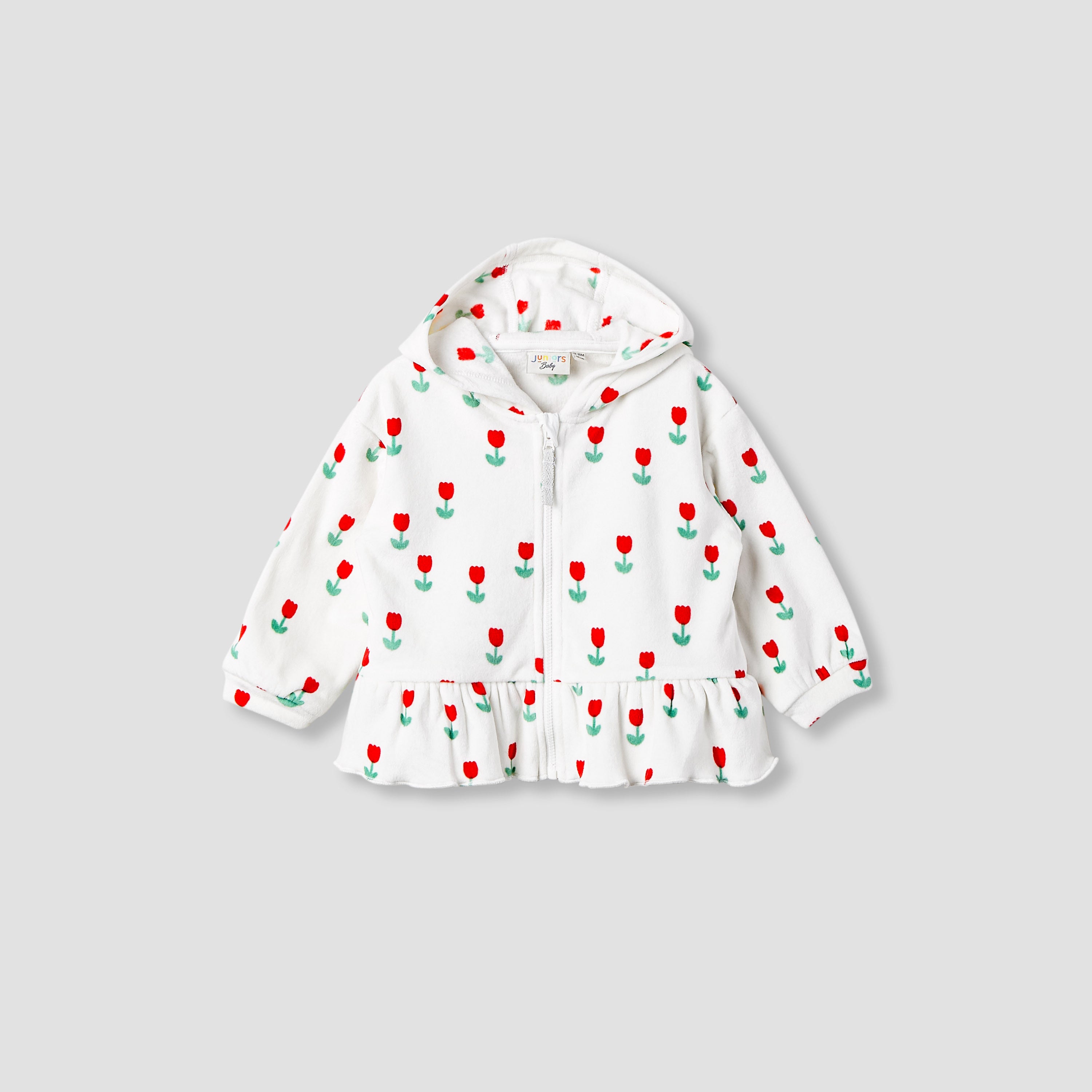 Juniors Girls T-shirt with Hoodies and Joggers - Polyamide Blend - Long Sleeves and Hood