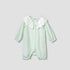 Juniors Solid Romper with Sailor Collar and Bow Accent - Green / 12-18 mths