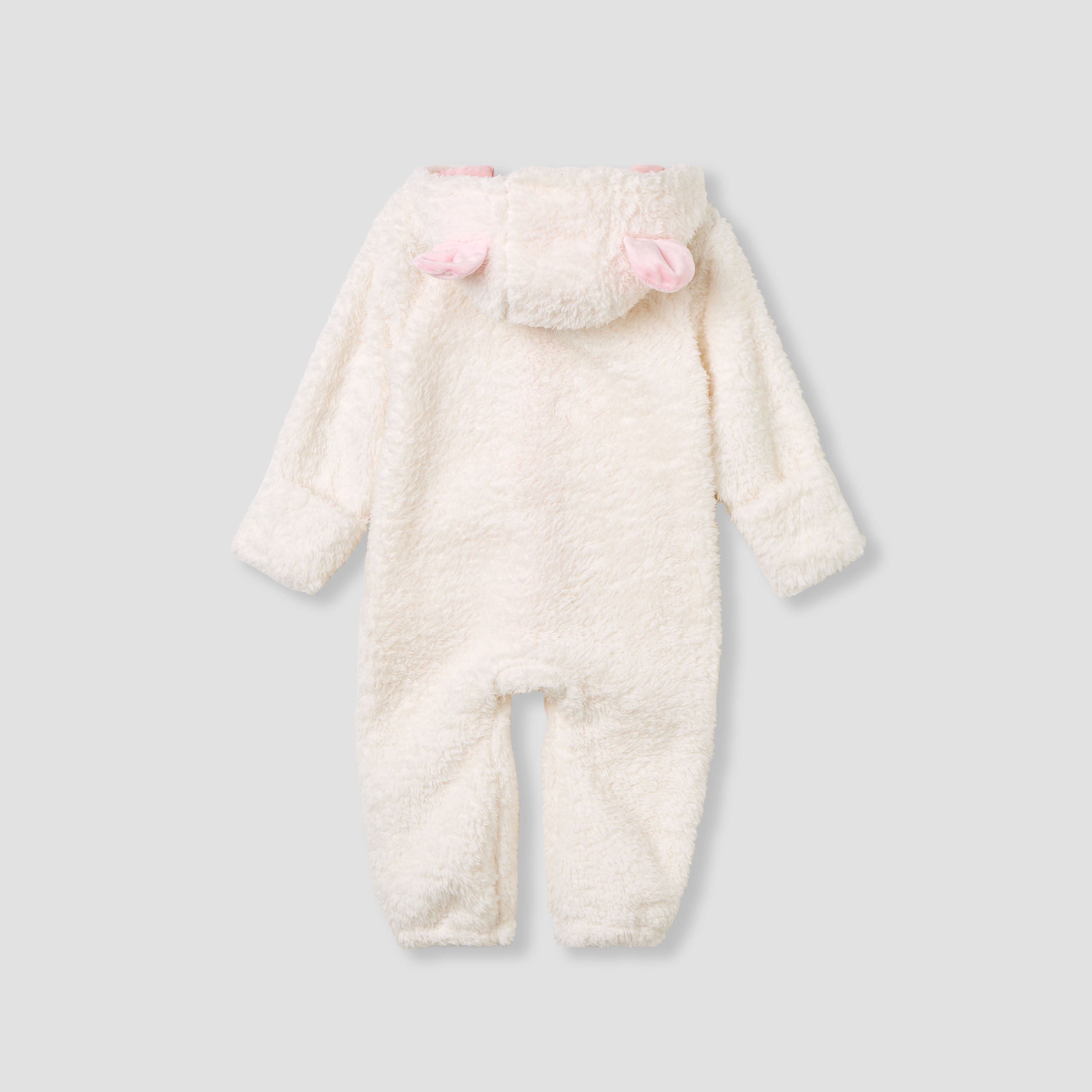 Juniors Fleece Coverall with Hood and Zip Closure