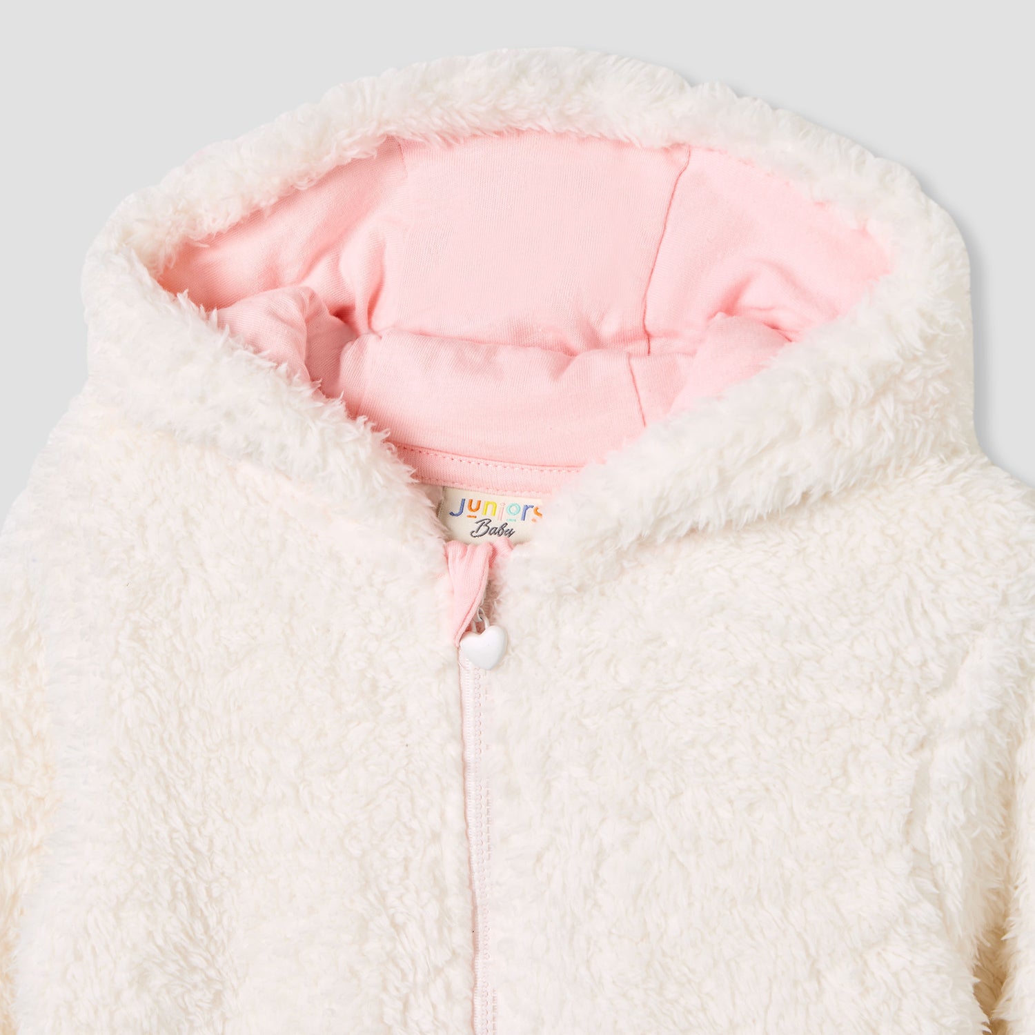 Juniors Fleece Coverall with Hood and Zip Closure