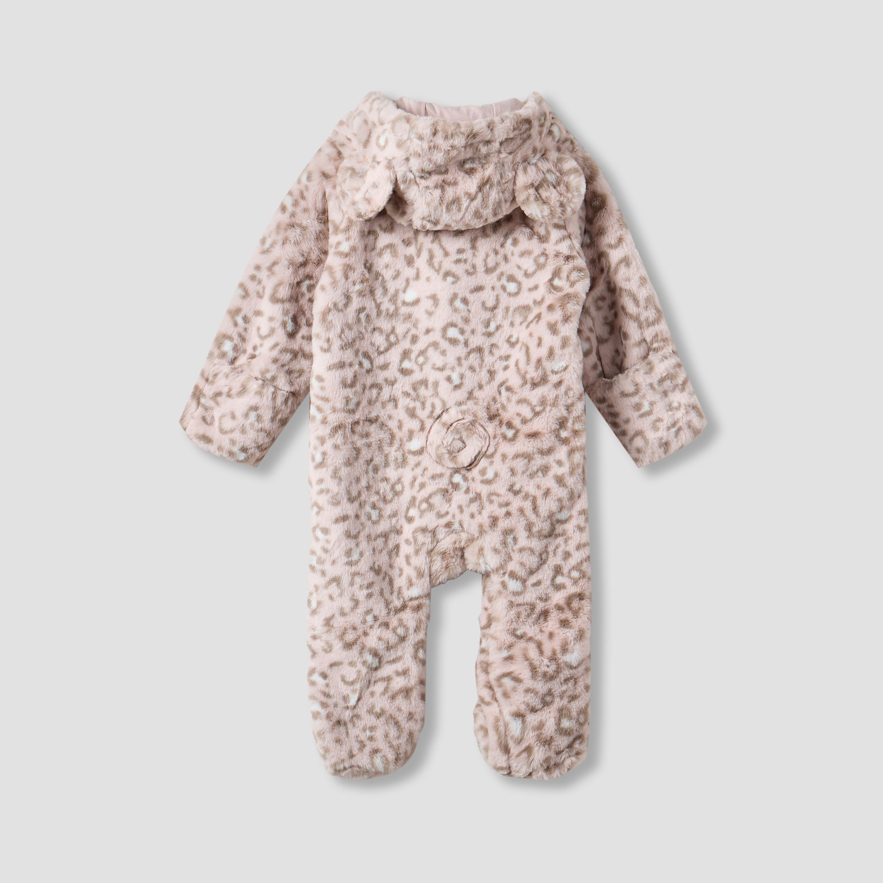 Juniors Hooded Sleepsuit with Print - Polyester - Long Sleeves