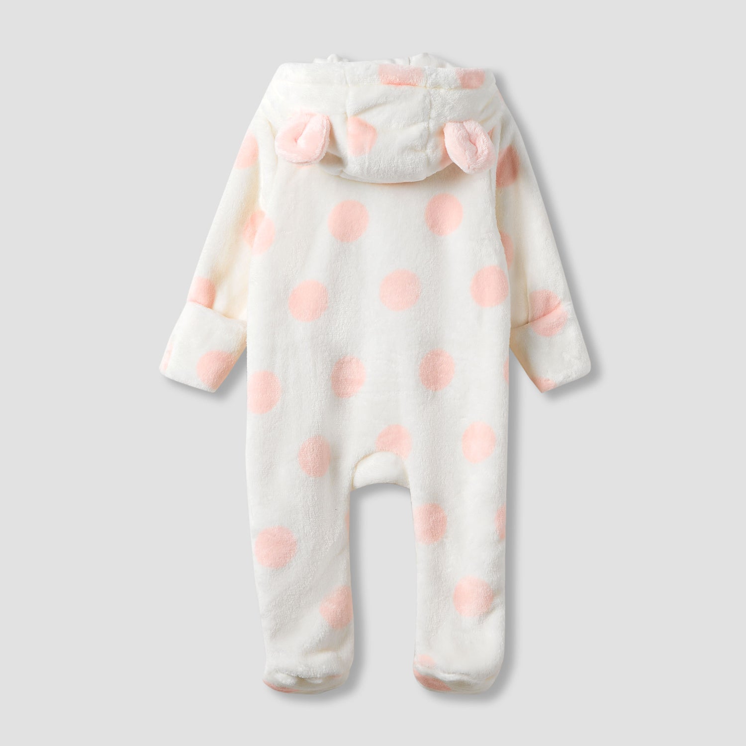 Juniors Hooded Neck Romper with Closed Feet - Long Sleeves