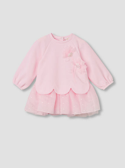 Juniors Floral Accent Sweat Dress and Hairband Set-baby-girls-clothing-dressesandjumpsuits-image-2