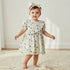 Juniors Round Neck Short Sleeves A-line Dress with Headband - Multicolour / 12-18 mths