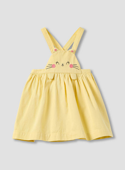 Juniors Cat Embroidered Pinafore and Collared Top Set-baby-girls-clothing-setsandcoords-image-3