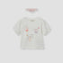 Juniors Cat Print Top with Crew Neck and Headband Set - Multicolour / 12-18 mths