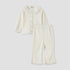 Juniors Textured Button Through Top and Pants Set - Cream / 18-24 mths