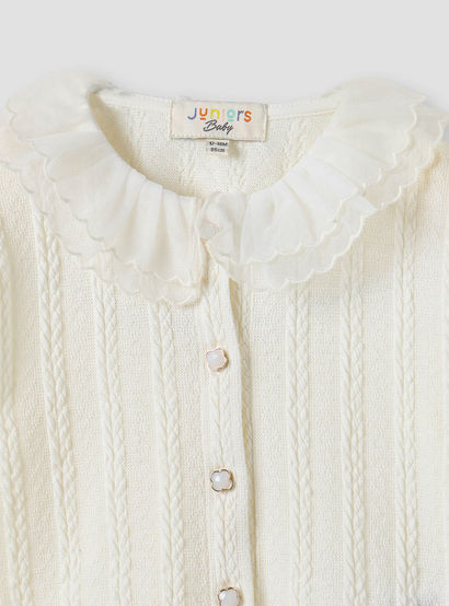 Juniors Textured Button Through Top and Pants Set-baby-girls-clothing-setsandcoords-image-4