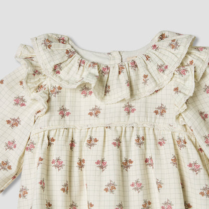 Giggles Floral Print Top with Collar