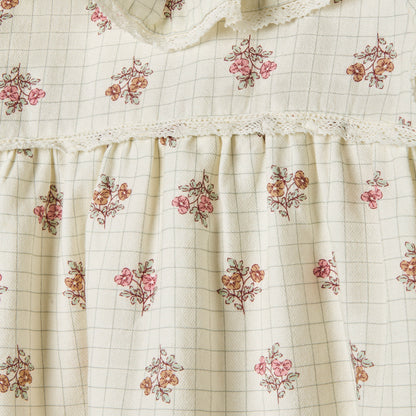 Giggles Floral Print Top with Collar