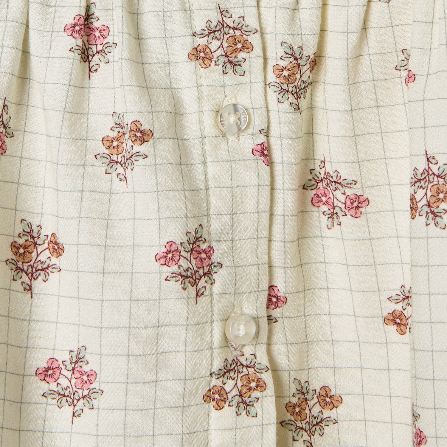Giggles Floral Print Top with Collar