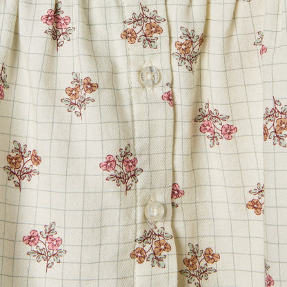 Giggles Floral Print Top with Collar