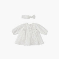 Giggles Floral Embroidered Dress with Headband-undefined-image-1