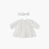 Giggles Floral Embroidered Dress with Headband