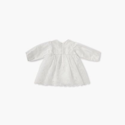 Giggles Floral Embroidered Dress with Headband