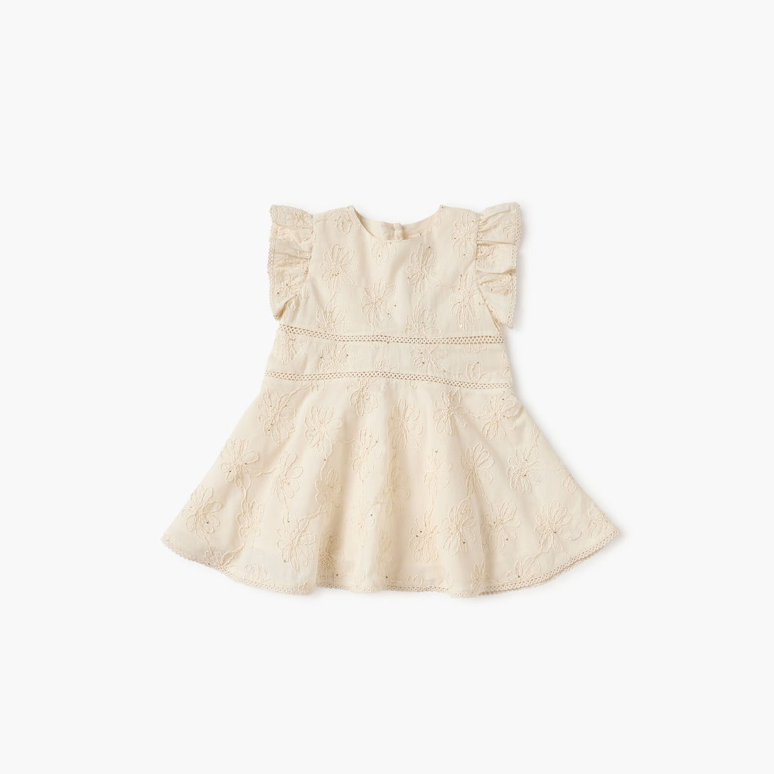 Giggles Embroidered Dress with Headband