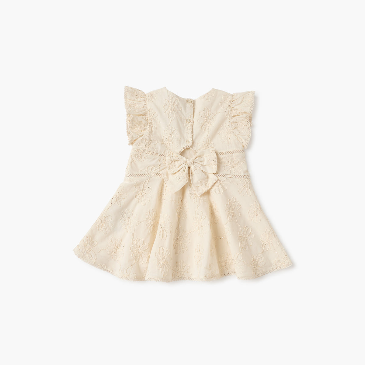 Giggles Embroidered Dress with Headband