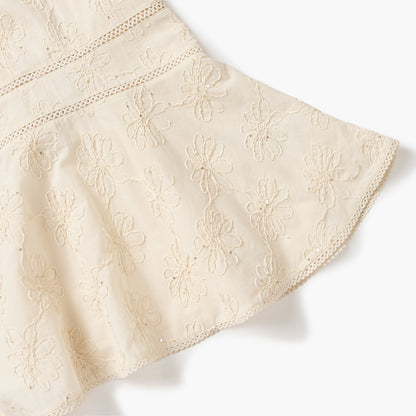 Giggles Embroidered Dress with Headband