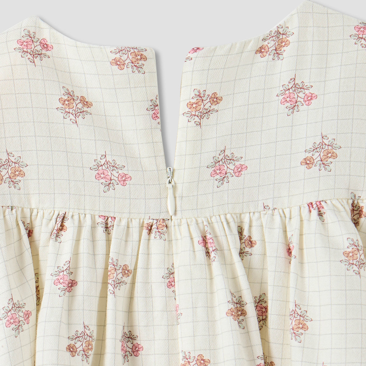 Giggles Floral Print Ruffle Dress and Tights Set