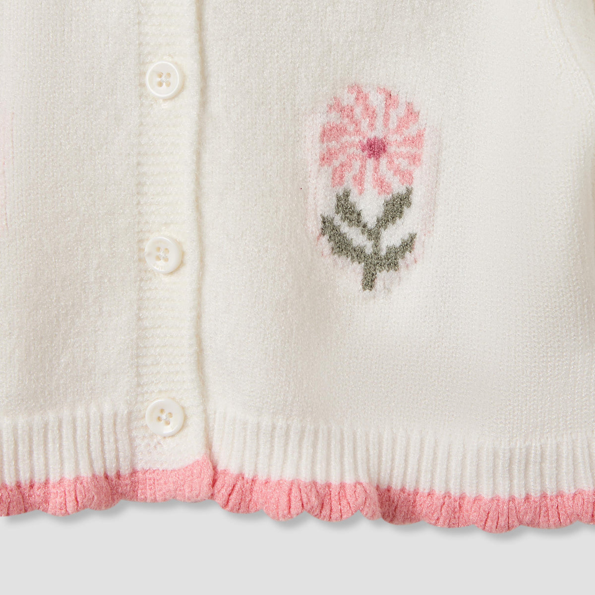 Giggles Floral Print Dress with Cardigan and Tights
