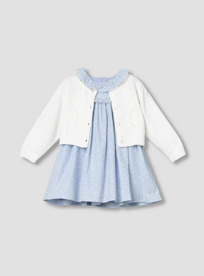 Giggles Round Neck Long Sleeves Dress with Cardigan and Tights-baby-girls-clothing-dressesandjumpsuits-image-3