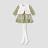 Giggles Embroidered Tiered Dress with Sweater and Stockings