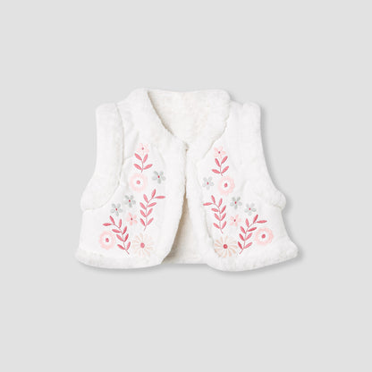 Giggles Embroidered Tiered Dress with Sweater and Stockings