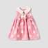 Giggles Peter Pan Collar Sleeveless A-line Dress with Polka Dot Print - Pink / 12-18 mths