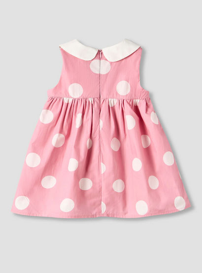 Giggles Peter Pan Collar Sleeveless A-line Dress with Polka Dot Print-baby-girls-clothing-dressesandjumpsuits-image-3