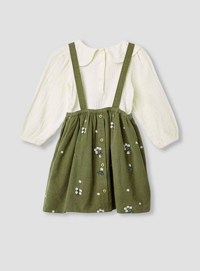 Giggles Floral Embroidered Pinafore and Top Set-baby-girls-clothing-setsandcoords-image-1