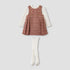 Giggles Textured Pinafore with Top and Tights - Multicolour / 12-18 mths