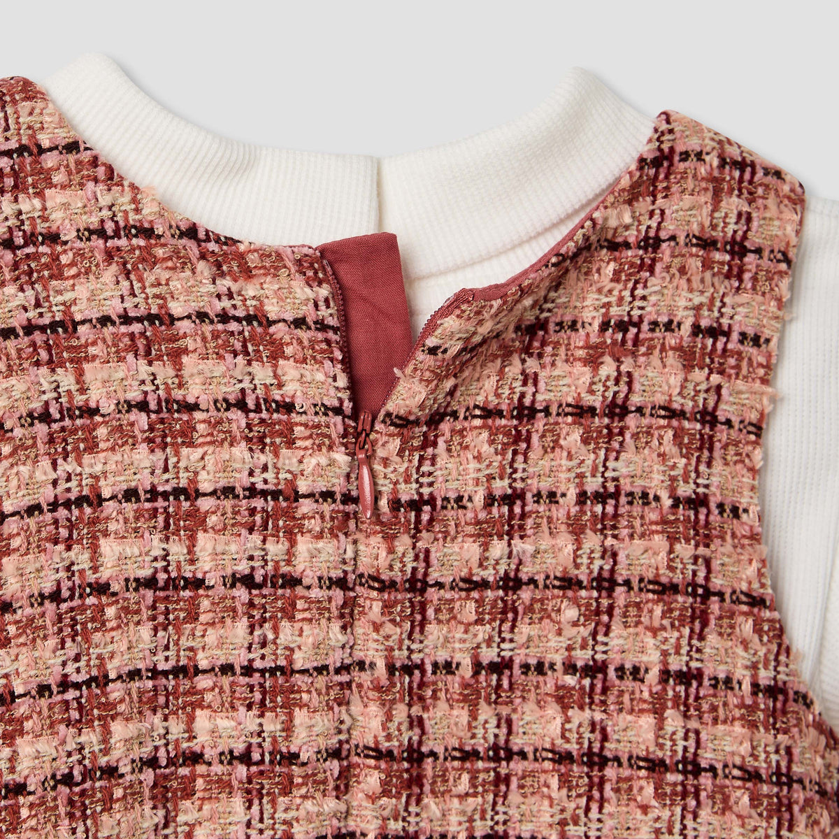 Giggles Textured Pinafore with Top and Tights